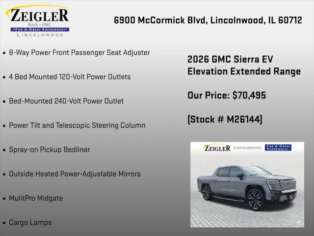 2026 GMC Sierra Extended Range Elevation
