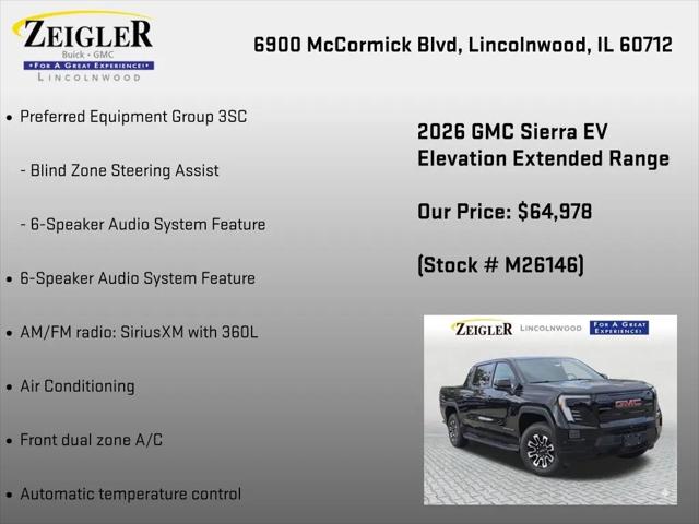 2026 GMC Sierra Extended Range Elevation