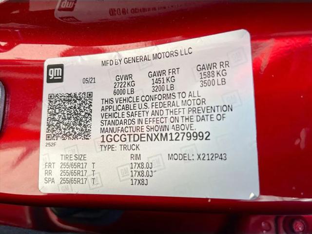 2021 Chevrolet Colorado 4WD Crew Cab Short Box Z71