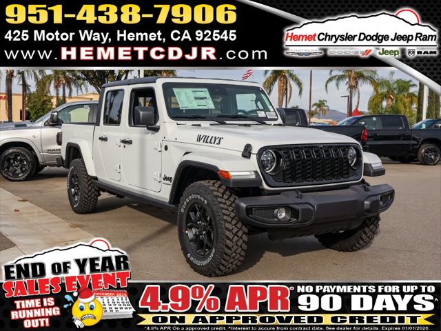 2025 Jeep Gladiator GLADIATOR WILLYS 4X4 2025 Jeep Gladiator GLADIATOR WILLYS 4X4