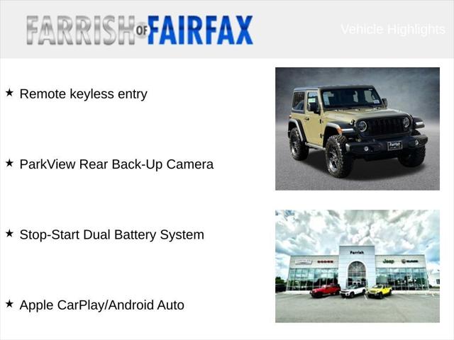 2026 Jeep Wrangler WRANGLER 2-DOOR WILLYS 2026 Jeep Wrangler WRANGLER 2-DOOR WILLYS