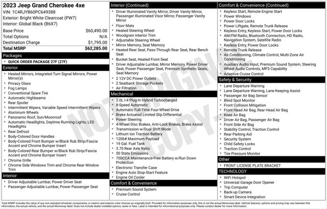 2023 Jeep Grand Cherokee 4xe 4xe 2023 Jeep Grand Cherokee 4xe 4xe