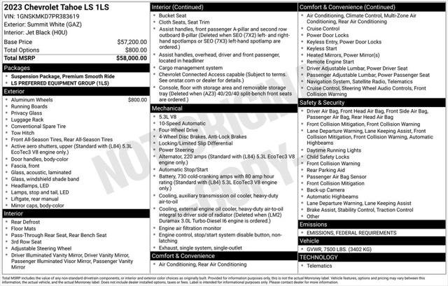 2023 Chevrolet Tahoe 4WD LS