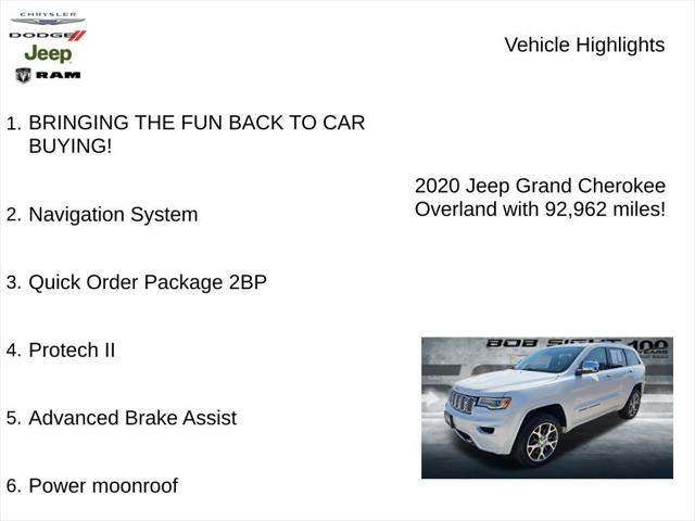 2020 Jeep Grand Cherokee Overland 4X4