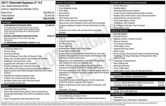 2017 Chevrolet Equinox LT 2017 Chevrolet Equinox LT