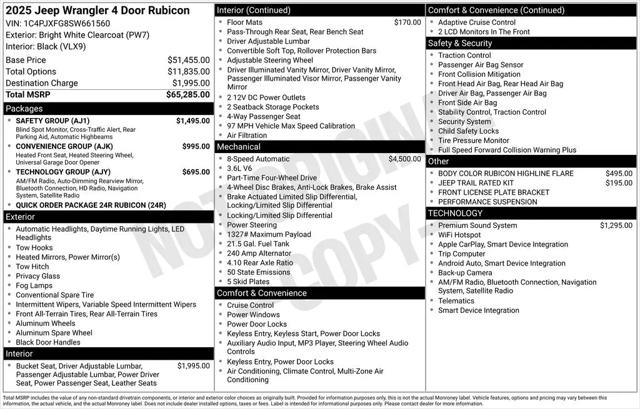 2025 Jeep Wrangler 4-Door Rubicon 4x4