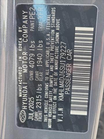 2025 Hyundai Elantra Hybrid Blue
