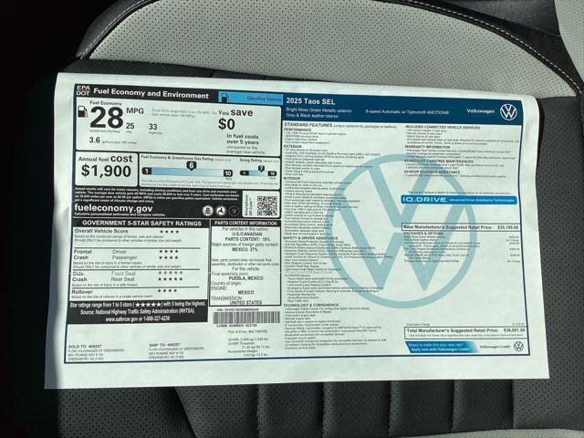 2025 Volkswagen Taos 1.5T SEL