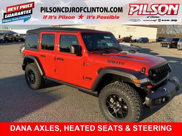 2026 Jeep Wrangler 4-Door Willys 4x4 for sale in Clinton, IN