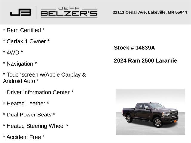 2024 RAM 2500 Laramie Crew Cab 4x4 64 Box 2024 RAM 2500 Laramie Crew Cab 4x4 64 Box
