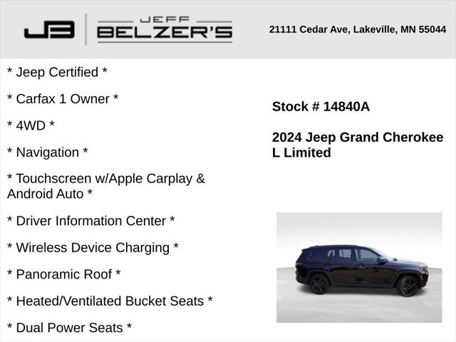 2024 Jeep Grand Cherokee L Limited 4x4 2024 Jeep Grand Cherokee L Limited 4x4