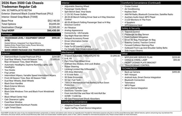 2026 Ram 3500 Chassis Cab Tradesman