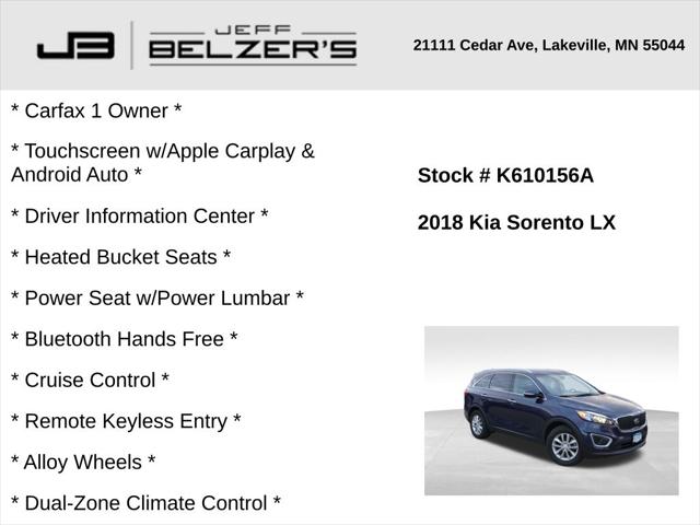 2018 Kia Sorento 2.4L LX