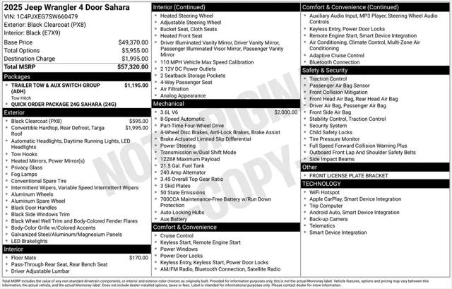 2025 Jeep Wrangler 4-Door Sahara 4x4