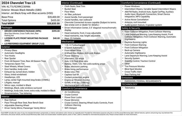 2024 Chevrolet Trax FWD SP