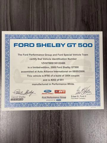 2009 Ford 500 Shelby GT500