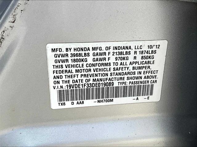 2013 Acura ILX 2.0L