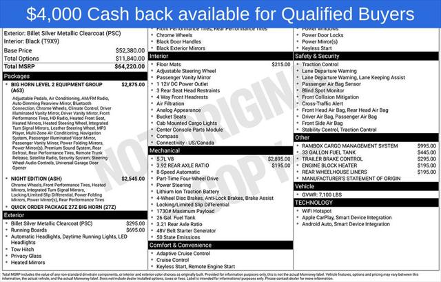 2026 RAM Ram 1500 RAM 1500 BIG HORN CREW CAB 4X4 57 BOX