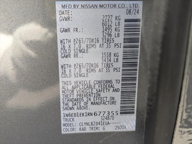 2024 Nissan Frontier Crew Cab SV 4x4