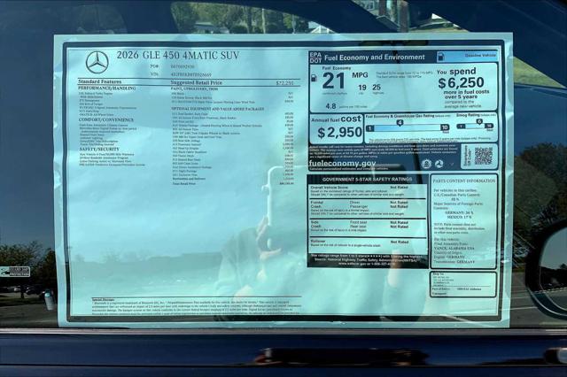 2026 Mercedes-Benz GLE GLE 450 4MATIC