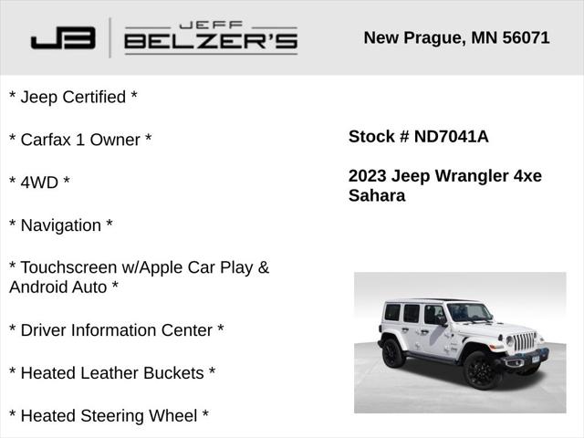 2023 Jeep Wrangler 4xe Sahara 4x4