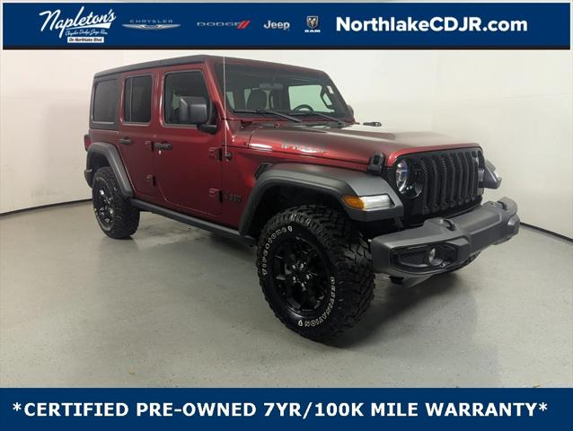 2022 Jeep Wrangler Unlimited Willys 4x4 2022 Jeep Wrangler Unlimited Willys 4x4