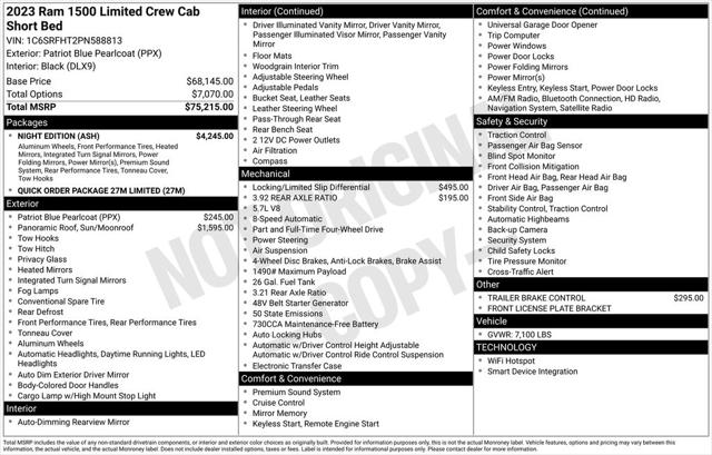 2023 RAM 1500 Limited Crew Cab 4x4 57 Box