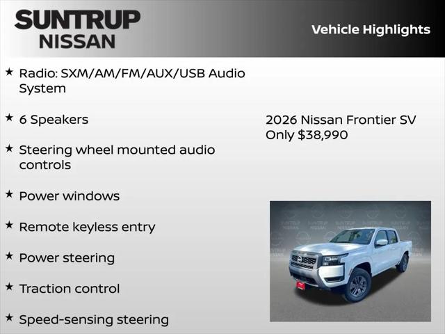 2026 Nissan Frontier Crew Cab SV 4x4