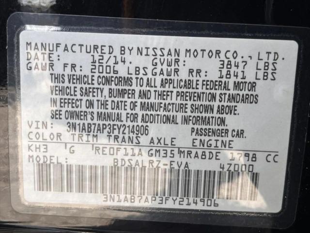 2015 Nissan Sentra SR