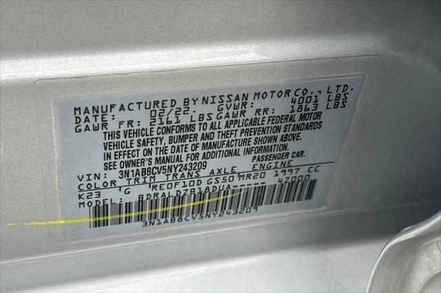 2022 Nissan Sentra SV Xtronic CVT