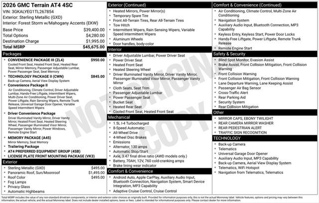2026 GMC Terrain AWD AT4