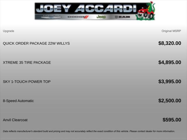 2026 Jeep Wrangler WRANGLER 4-DOOR WILLYS