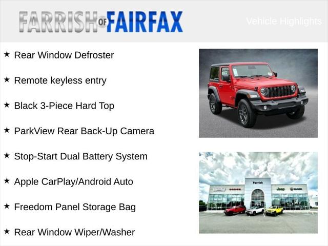 2026 Jeep Wrangler WRANGLER 2-DOOR SPORT S 2026 Jeep Wrangler WRANGLER 2-DOOR SPORT S