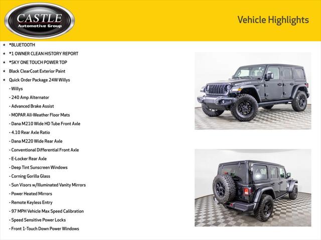 2024 Jeep Wrangler 4-Door Willys 4x4