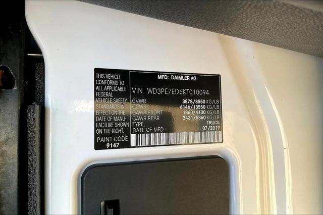 2019 Mercedes-Benz Sprinter 1500 Standard Roof I4