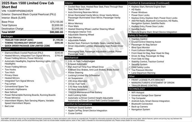 2025 RAM 1500 Limited Crew Cab 4x4 57 Box