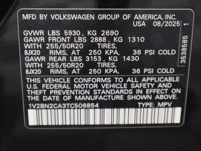 2026 Volkswagen Atlas 2.0T SEL