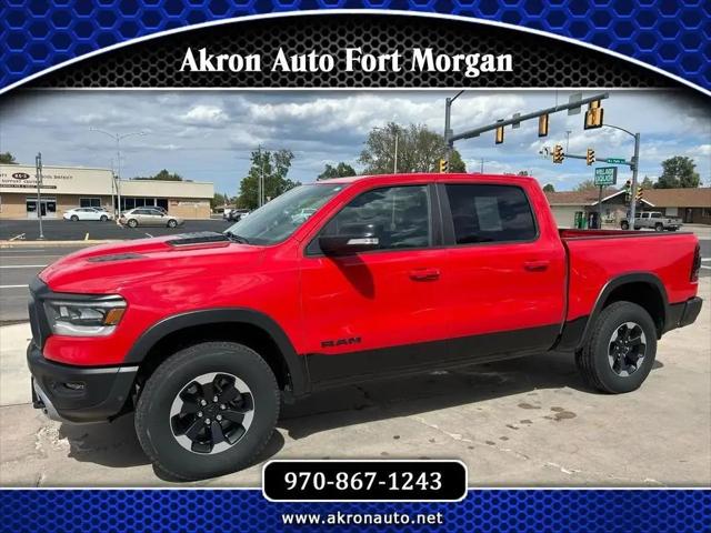 2019 Ram 1500 Rebel Crew Cab 4x4 5'7" Box for sale in Akron, CO