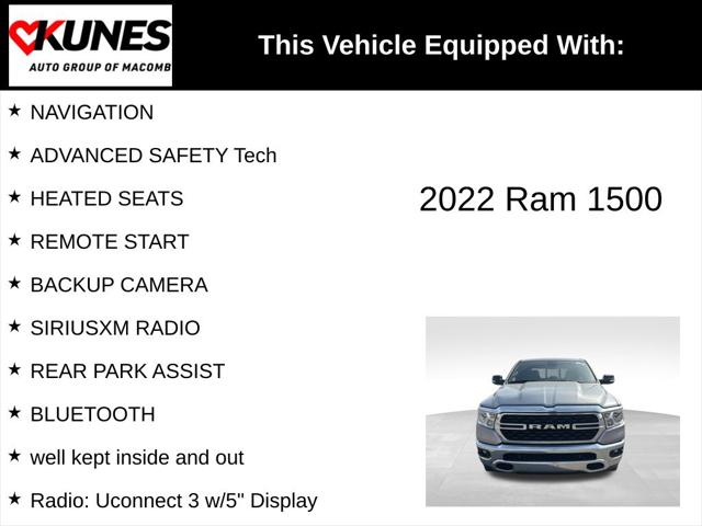 2022 RAM 1500 Big Horn Crew Cab 4x4 57 Box 2022 RAM 1500 Big Horn Crew Cab 4x4 57 Box