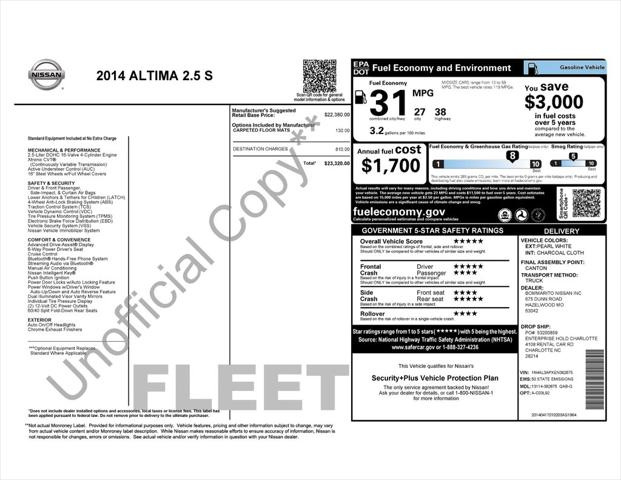 2014 Nissan Altima 2.5 S
