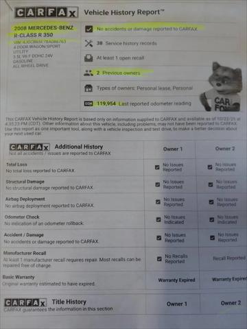 2008 Mercedes-Benz R 350 4MATIC
