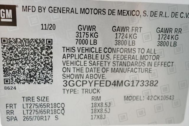 2021 Chevrolet Silverado 1500 4WD Crew Cab Short Bed LT Trail Boss