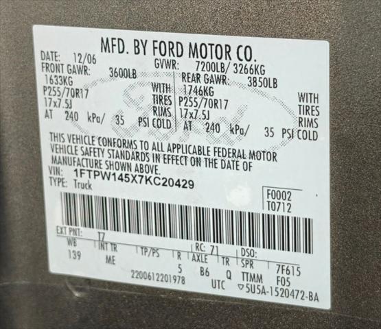 2007 Ford F-150 XLT