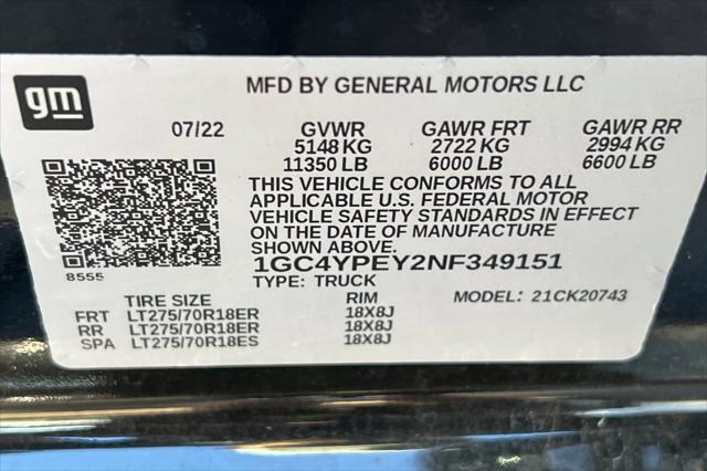 2022 Chevrolet Silverado 2500HD 4WD Crew Cab Standard Bed LTZ