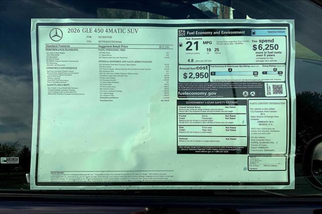2026 Mercedes-Benz GLE GLE 450 4MATIC
