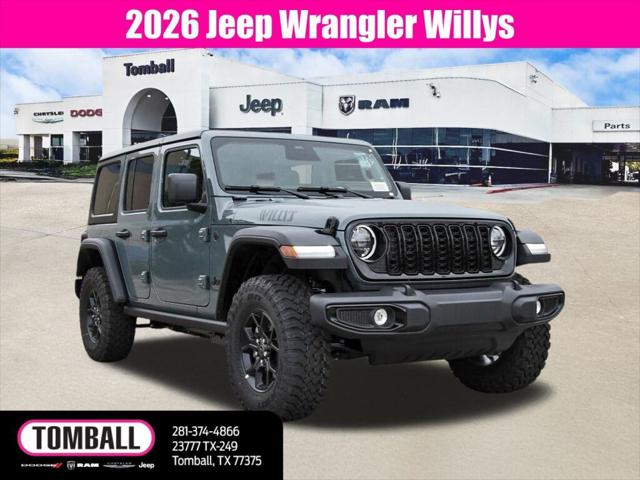 2026 Jeep Wrangler WRANGLER 4-DOOR WILLYS 2026 Jeep Wrangler WRANGLER 4-DOOR WILLYS