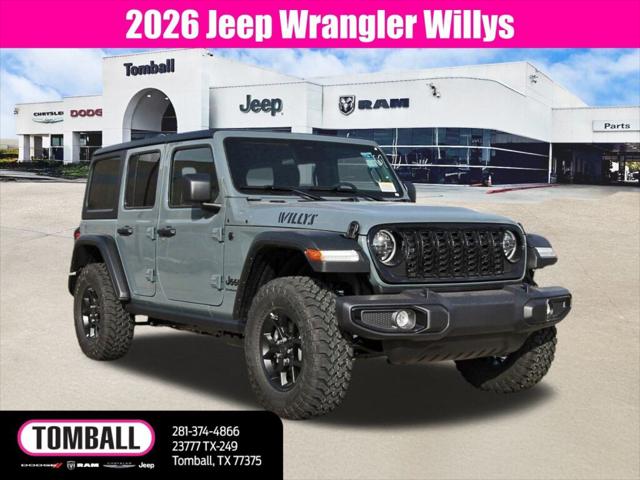 2026 Jeep Wrangler WRANGLER 4-DOOR WILLYS 2026 Jeep Wrangler WRANGLER 4-DOOR WILLYS