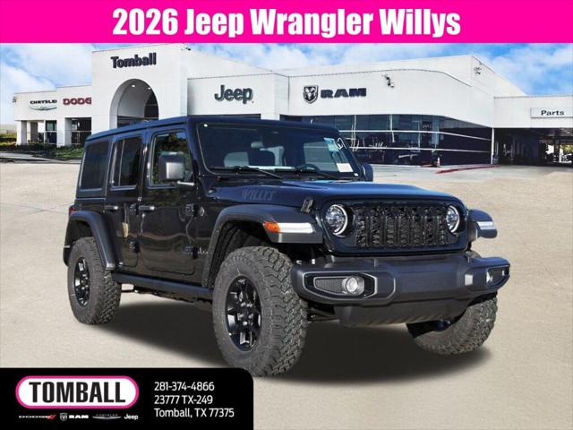 2026 Jeep Wrangler WRANGLER 4-DOOR WILLYS 2026 Jeep Wrangler WRANGLER 4-DOOR WILLYS