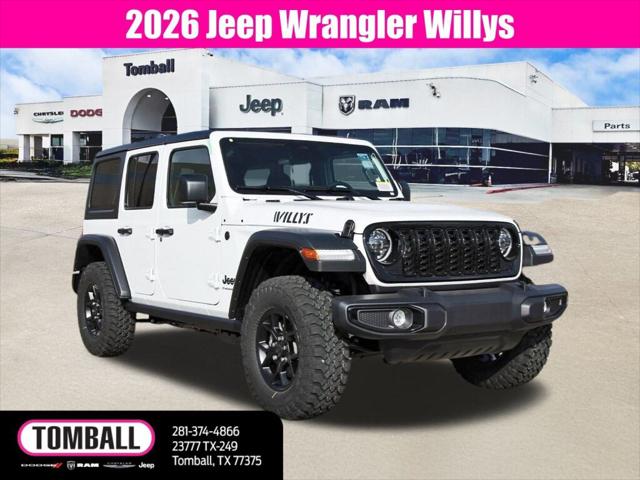 2026 Jeep Wrangler WRANGLER 4-DOOR WILLYS 2026 Jeep Wrangler WRANGLER 4-DOOR WILLYS
