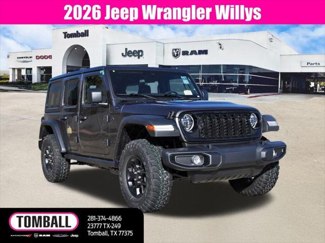 2026 Jeep Wrangler WRANGLER 4-DOOR WILLYS 2026 Jeep Wrangler WRANGLER 4-DOOR WILLYS